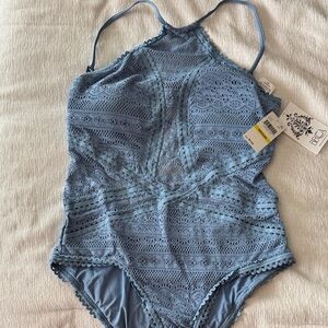 BECCA Blue Lace One Piece-Size Medium